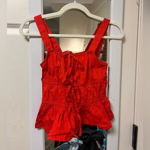 Fire orange tank top